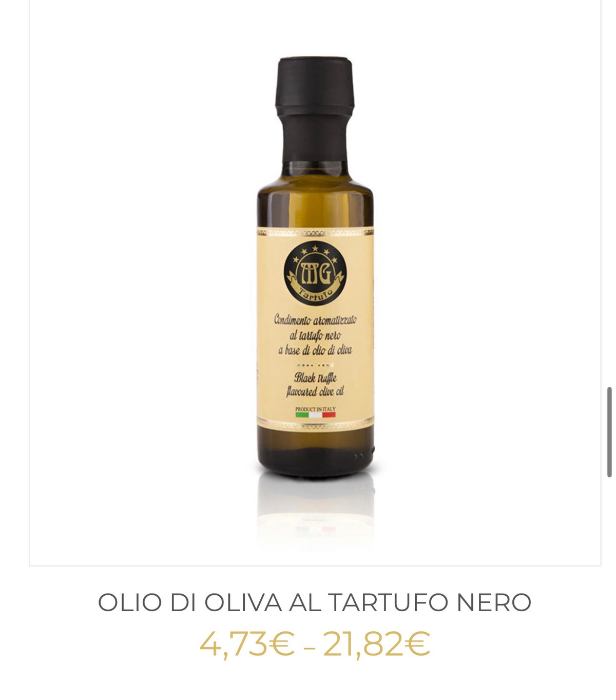Olivenöl mit Sommertrüffel
