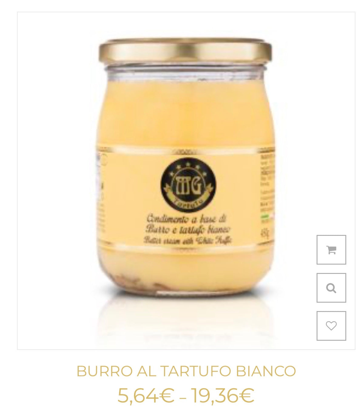 Butter mit weißem Trüffel
